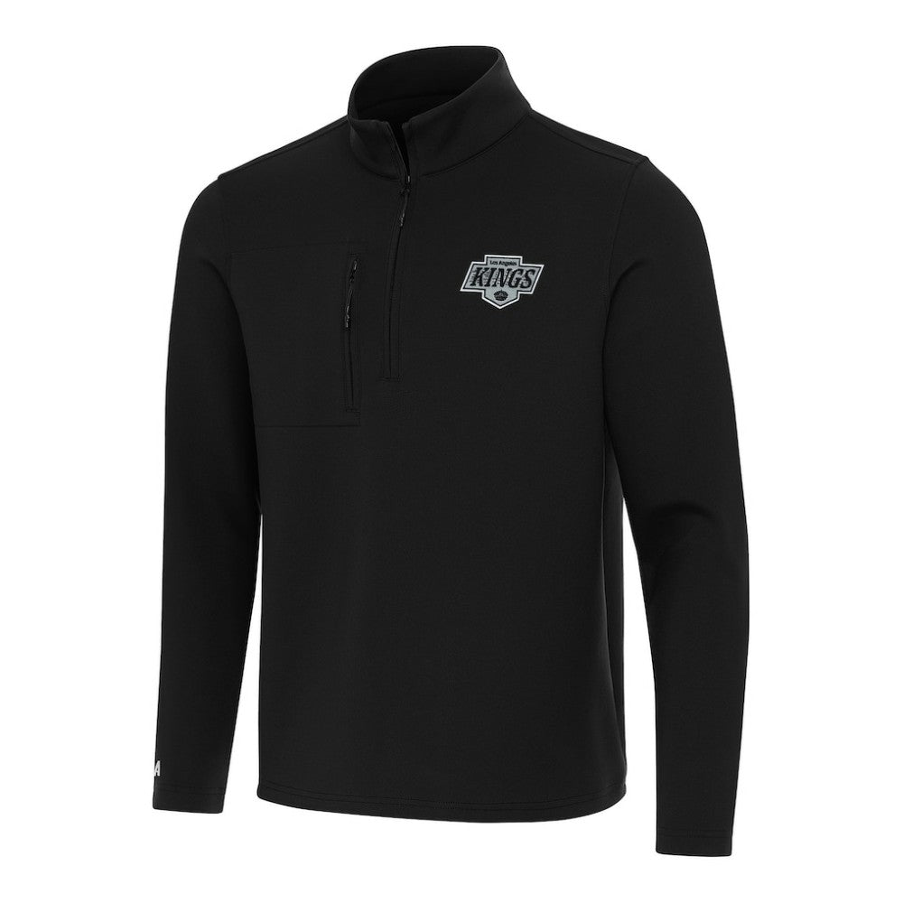 Los Angeles Kings Antigua Insider Quarter-Zip Top - Black - NHL