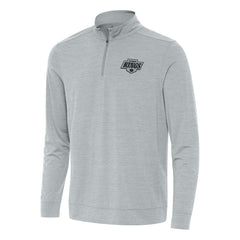Los Angeles Kings Antigua Bright Quarter-Zip Top - Heather Gray - NHL