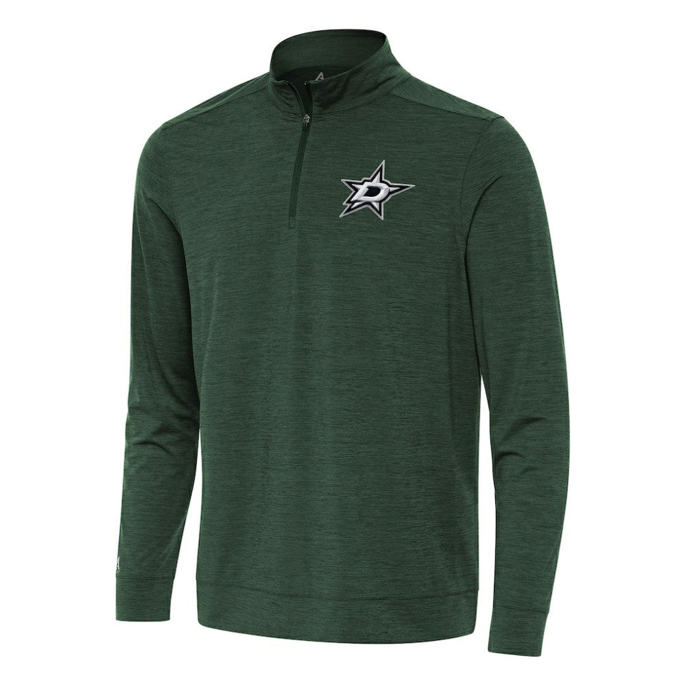 Dallas Stars Antigua Bright Quarter-Zip Top - Hunter Green - NHL