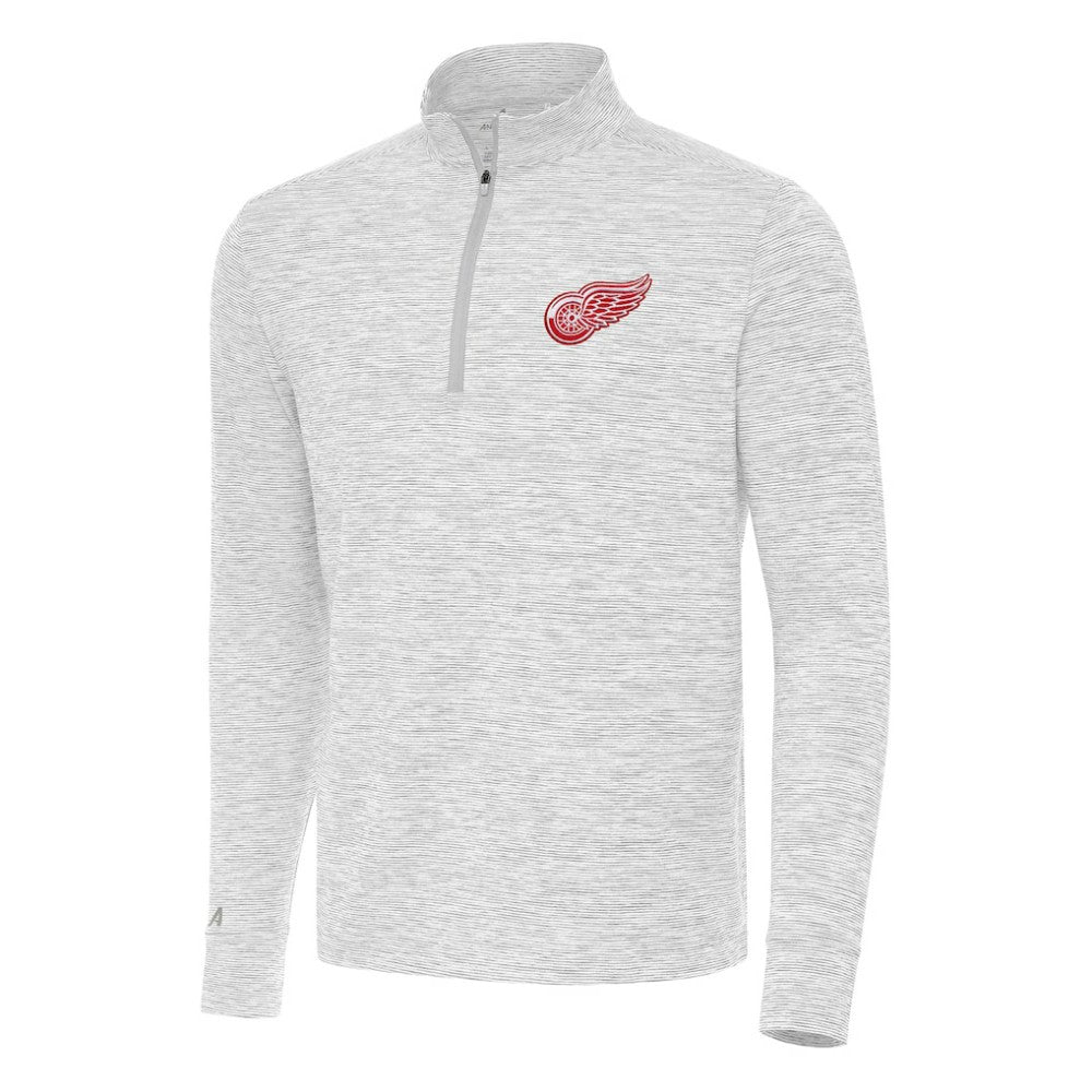 Detroit Red Wings Antigua Cause Quarter-Zip Top - Gray - NHL