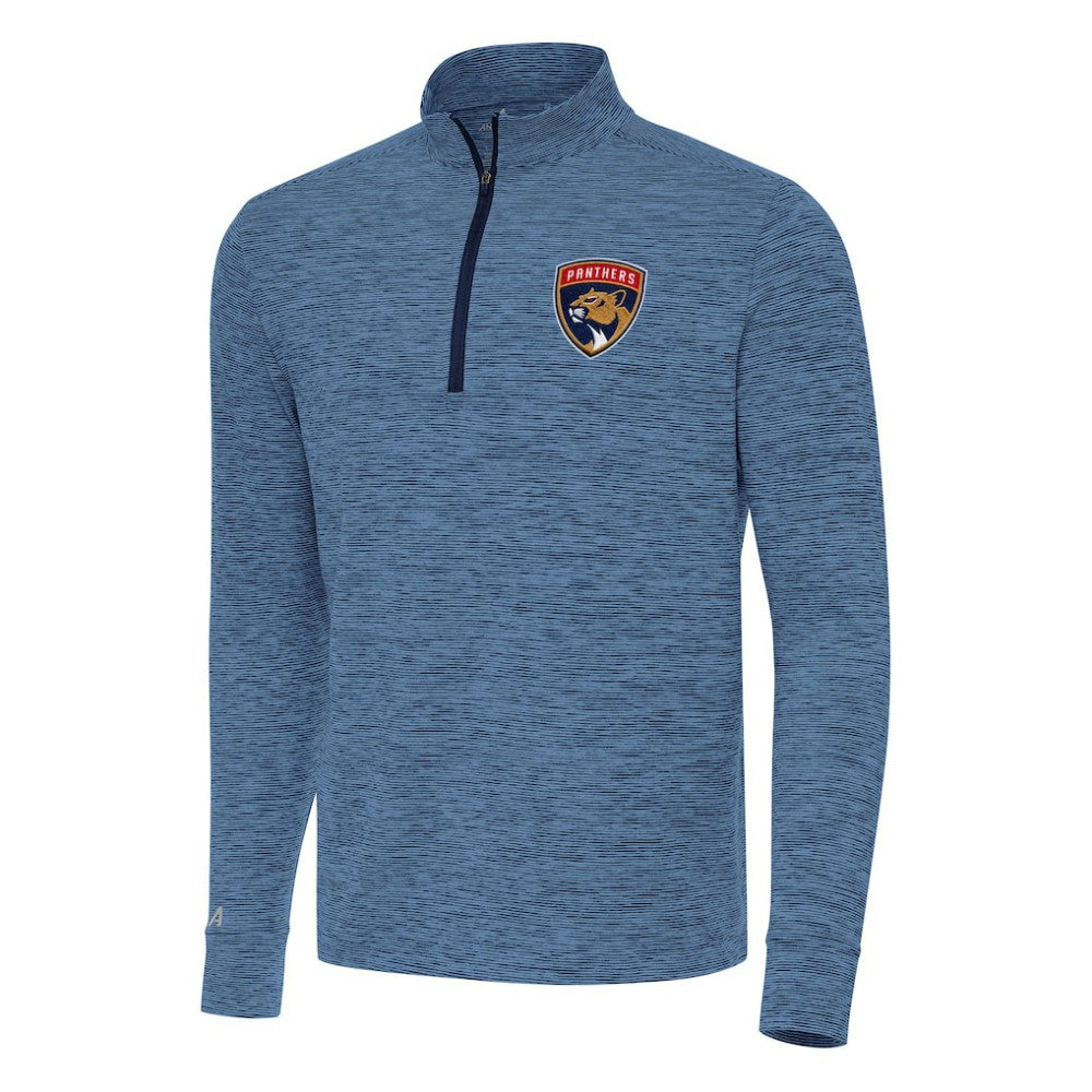 Florida Panthers Antigua Cause Quarter-Zip Top - Heather Navy - NHL