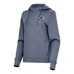 Colorado Avalanche Antigua Women's Justice Pullover Hoodie - Heather Navy - NHL