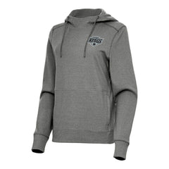 Los Angeles Kings Antigua Women's Justice Pullover Hoodie - Heather Black - NHL