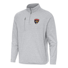 Florida Panthers Antigua Certain Quarter-Zip Tri-Blend Sweatshirt - Heather Gray - NHL