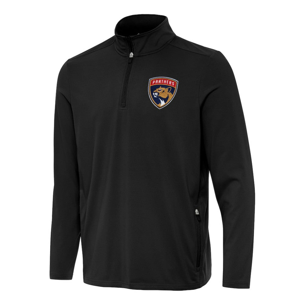 Florida Panthers Antigua Perilous Quarter-Zip Sweatshirt - Black - NHL