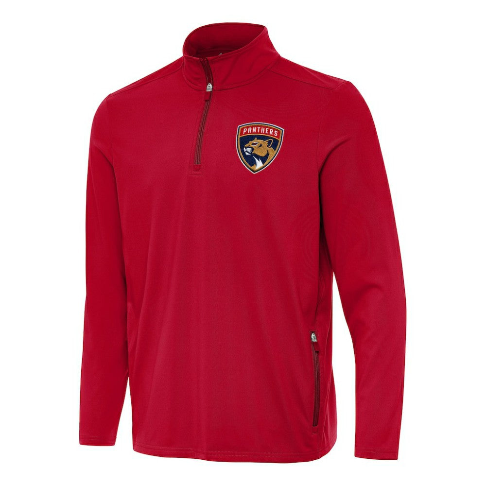 Florida Panthers Antigua Perilous Quarter-Zip Sweatshirt - Red - NHL