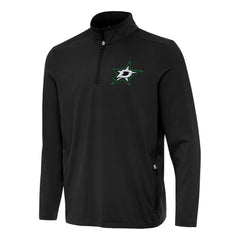 Dallas Stars Antigua Perilous Quarter-Zip Sweatshirt - Black - NHL