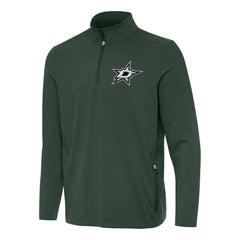 Dallas Stars Antigua Perilous Quarter-Zip Sweatshirt - Hunter Green - NHL