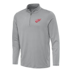 Detroit Red Wings Antigua Reprocess Quarter-Zip Top - Gray - NHL