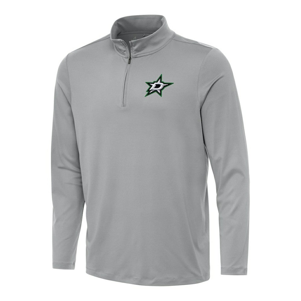 Dallas Stars Antigua Reprocess Quarter-Zip Top - Gray - NHL