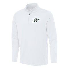 Dallas Stars Antigua Reprocess Quarter-Zip Top - White - NHL