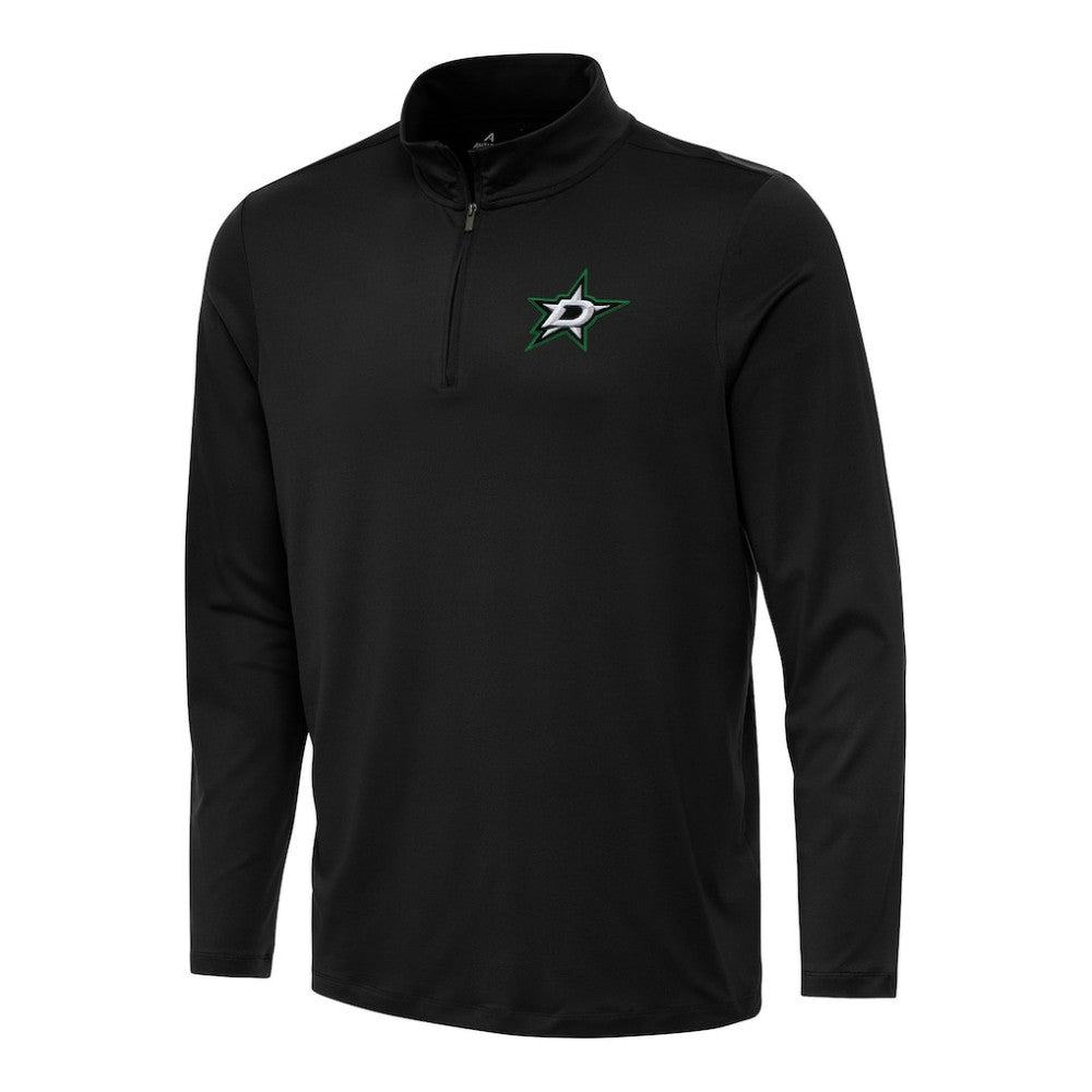 Dallas Stars Antigua Reprocess Quarter-Zip Top - Black - NHL