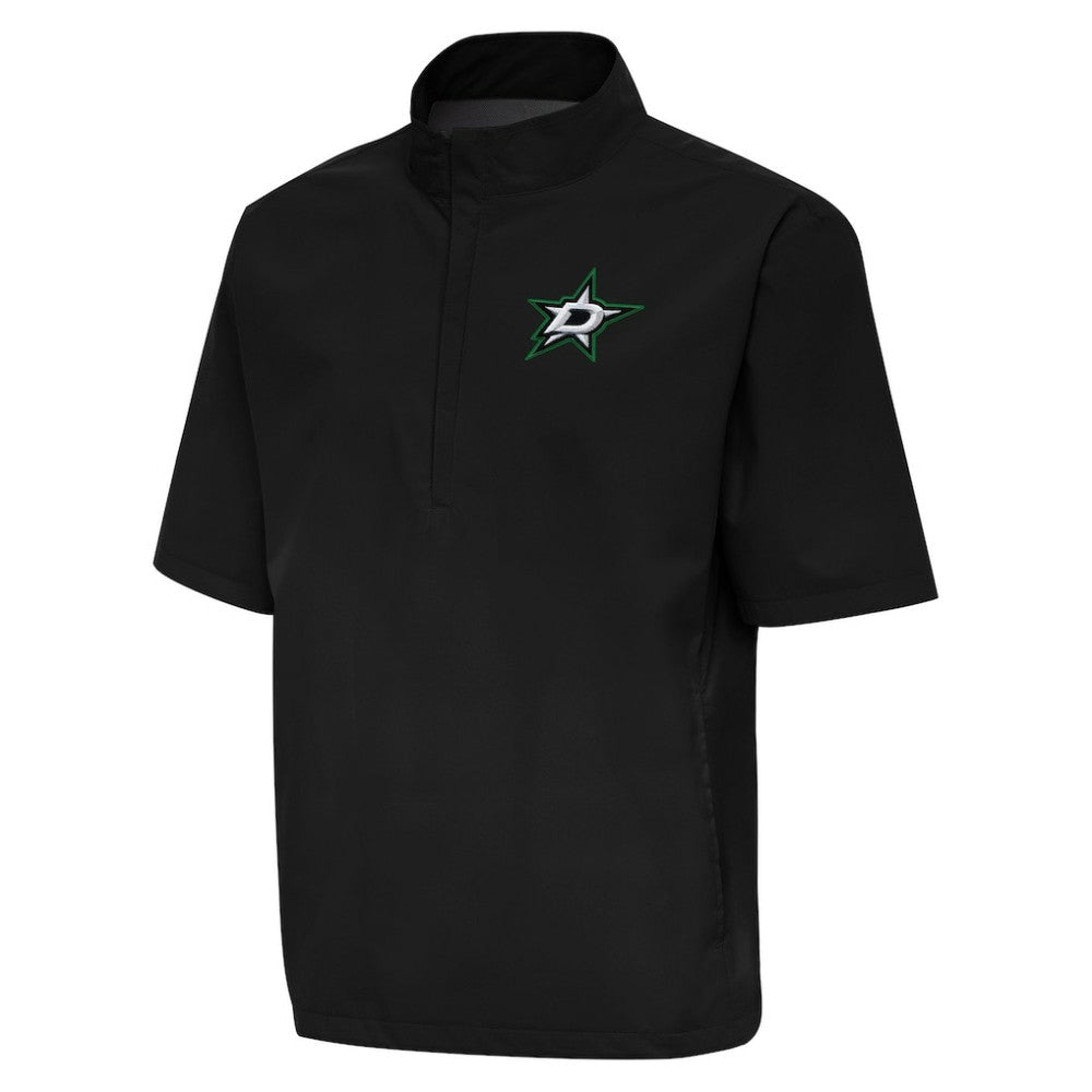 Dallas Stars Antigua Brisk Quarter-Zip Windbreaker - Black - NHL