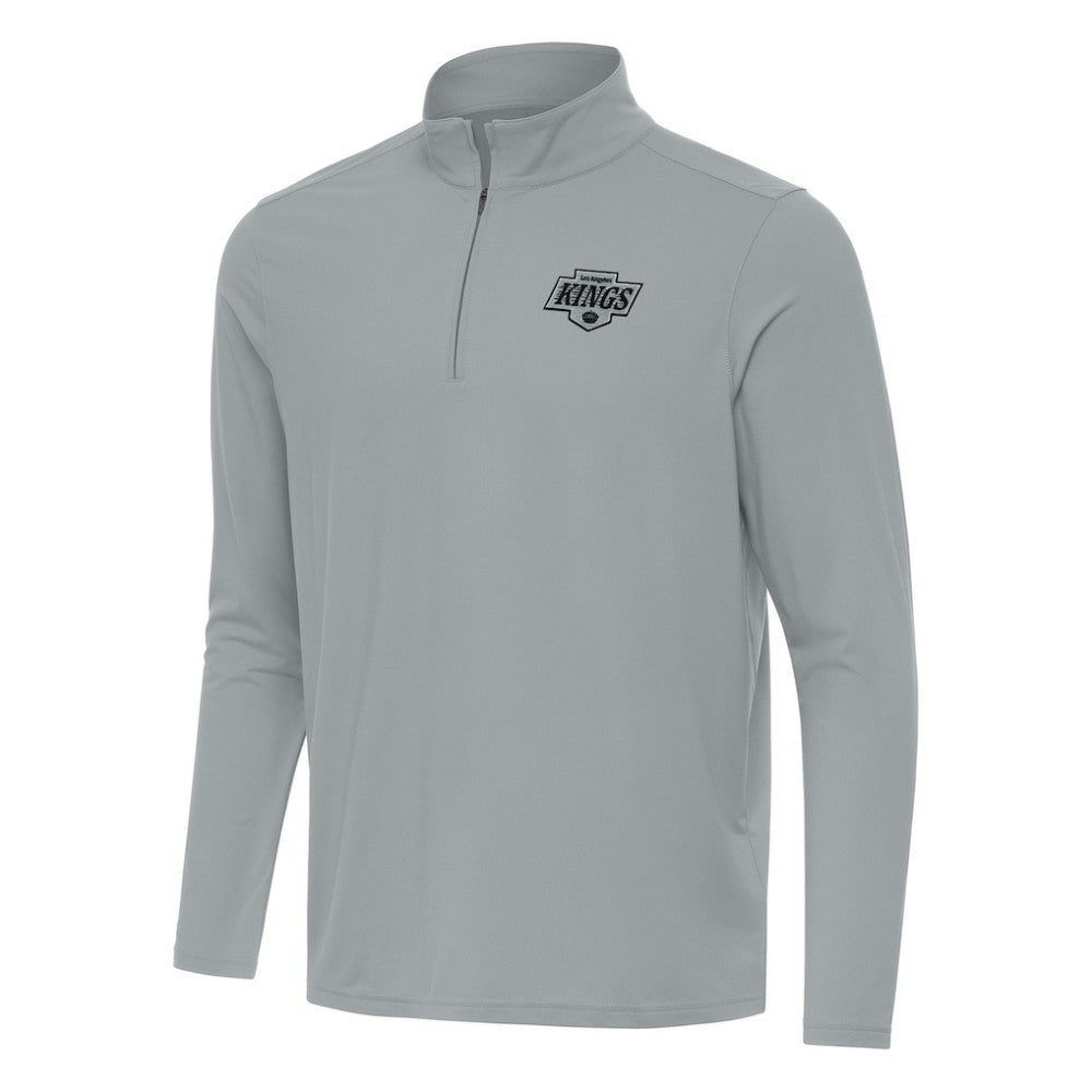 Los Angeles Kings Antigua Intent Quarter-Zip Top - Gray - NHL