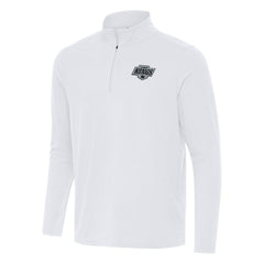 Los Angeles Kings Antigua Intent Quarter-Zip Top - White - NHL