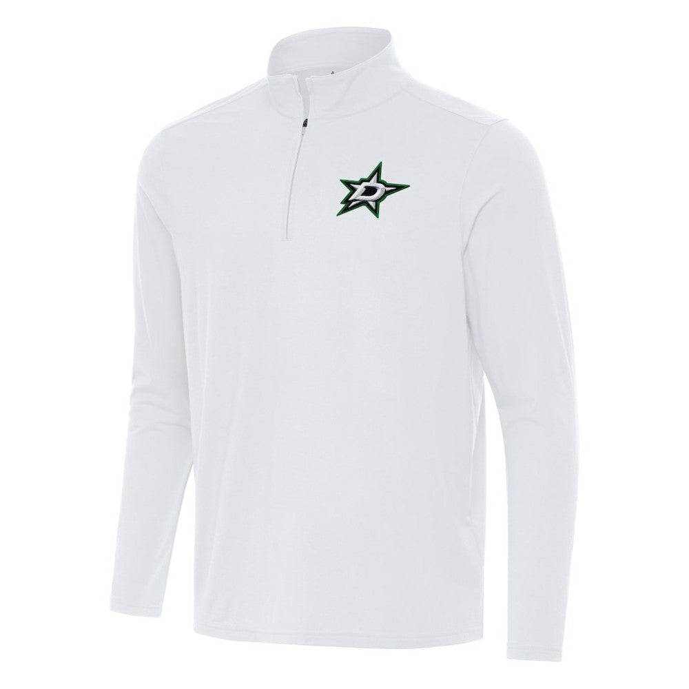 Dallas Stars Antigua Intent Quarter-Zip Top - White - NHL