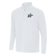 Dallas Stars Antigua Intent Quarter-Zip Top - White - NHL
