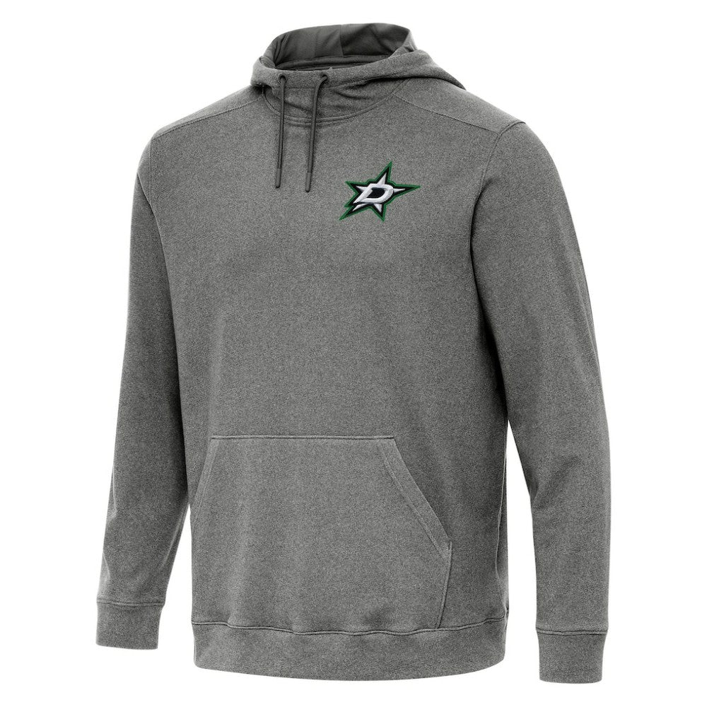 Dallas Stars Antigua Cloud Pullover Hoodie - Heather Black - NHL