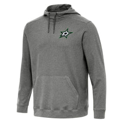 Dallas Stars Antigua Cloud Pullover Hoodie - Heather Black - NHL