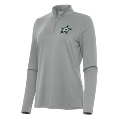 Dallas Stars Antigua Women's Reprocess Quarter-Zip Top - Gray - NHL