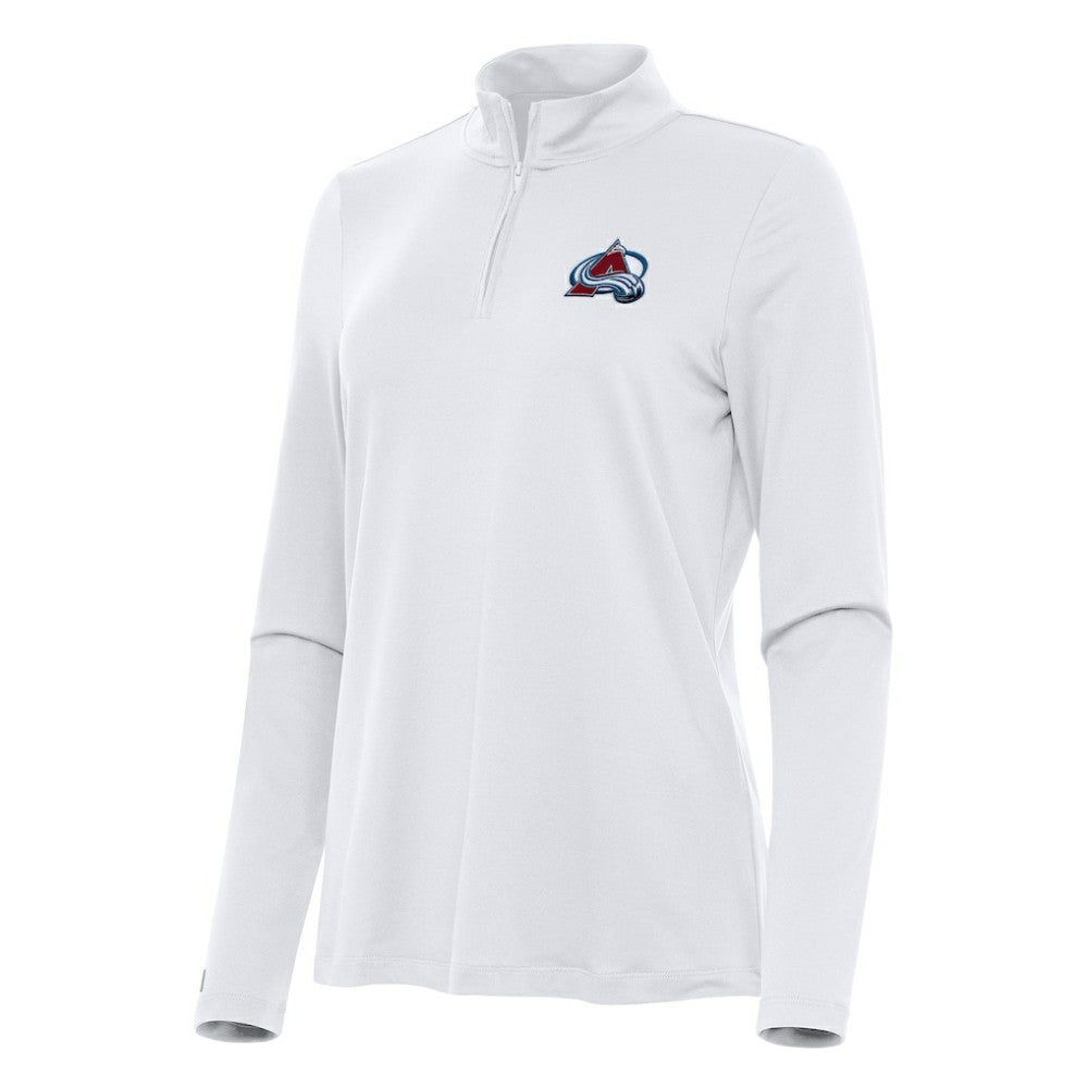 Colorado Avalanche Antigua Women's Reprocess Quarter-Zip Top - White - NHL