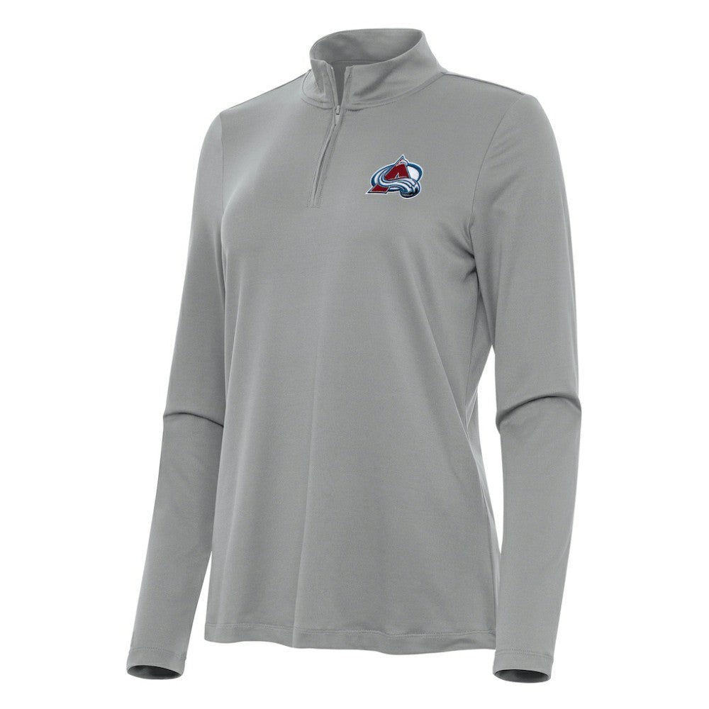 Colorado Avalanche Antigua Women's Reprocess Quarter-Zip Top - Gray - NHL