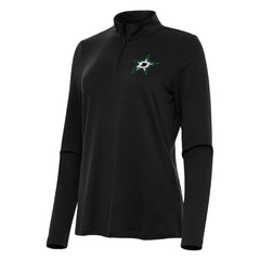 Dallas Stars Antigua Women's Reprocess Quarter-Zip Top - Black - NHL