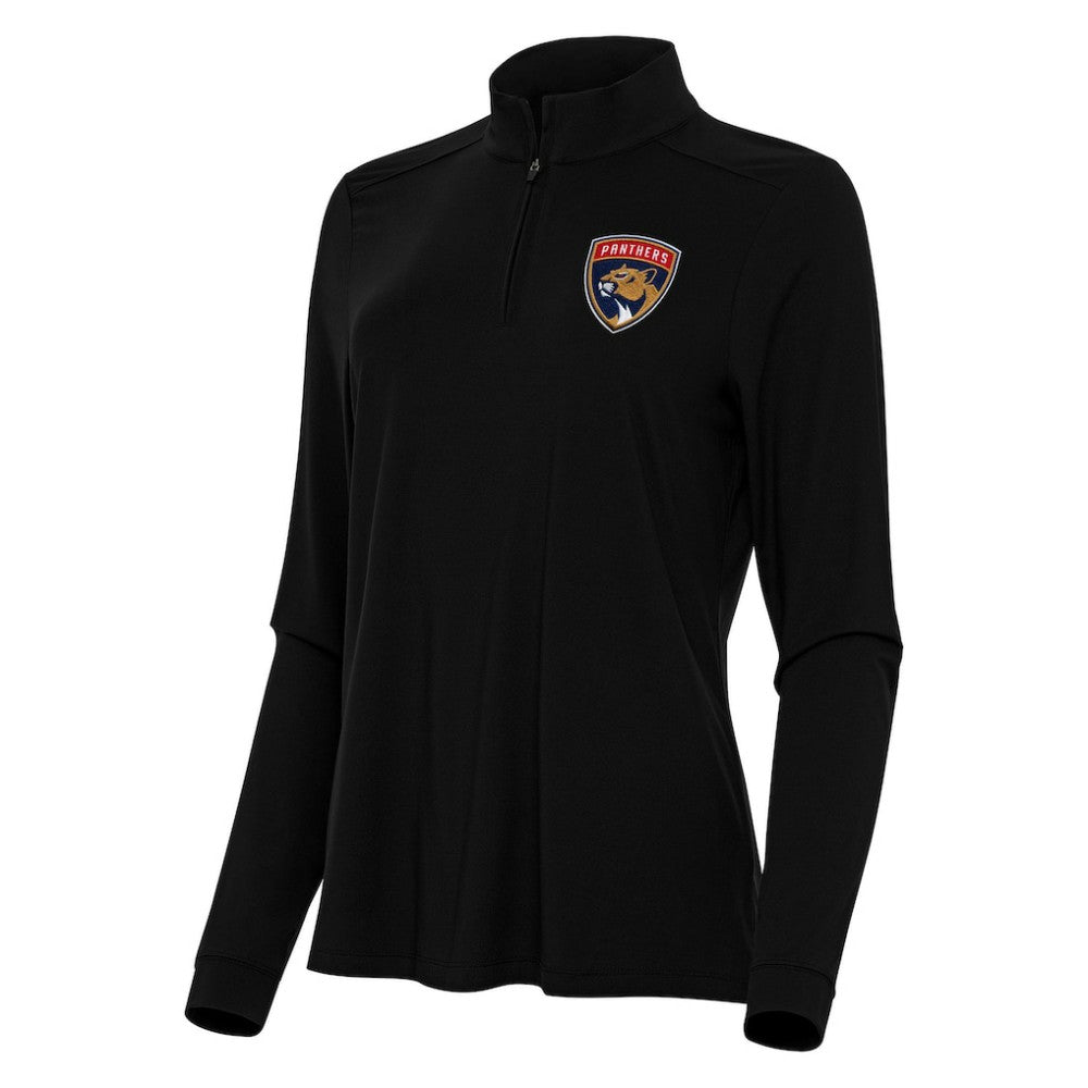 Florida Panthers Antigua Women's Intent Quarter-Zip Top - Black - NHL