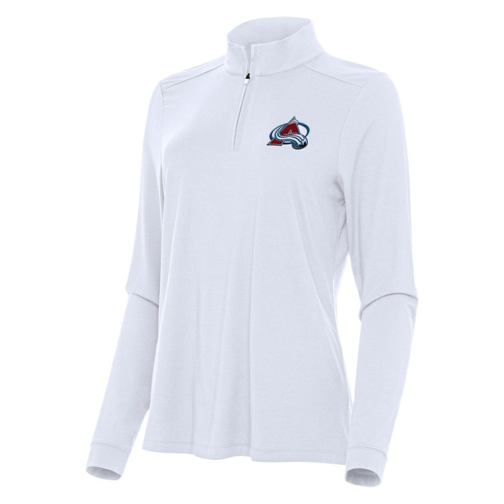 Colorado Avalanche Antigua Women's Intent Quarter-Zip Top - White - NHL