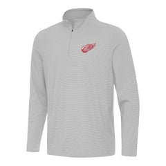 Detroit Red Wings Antigua Twine Quarter-Zip Top - Gray - NHL