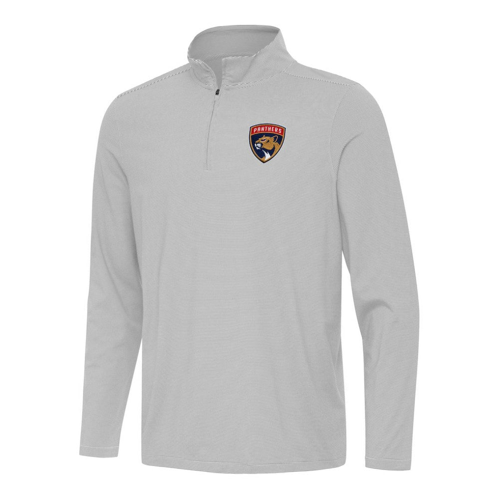 Florida Panthers Antigua Twine Quarter-Zip Top - Gray - NHL