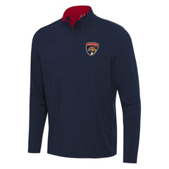 Florida Panthers Antigua Content Quarter-Zip Pullover Top - Navy/Red - NHL