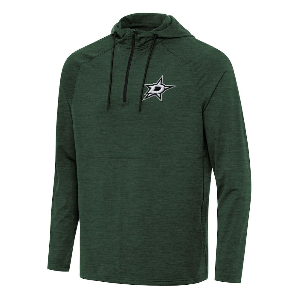 Dallas Stars Antigua Spikes Quarter-Zip Hoodie - Hunter Green - NHL