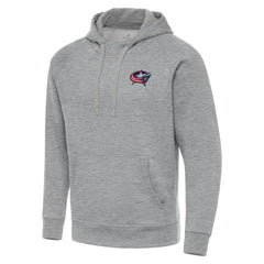 Columbus Blue Jackets Antigua Big & Tall Victory Pullover Hoodie - Heather Gray - NHL