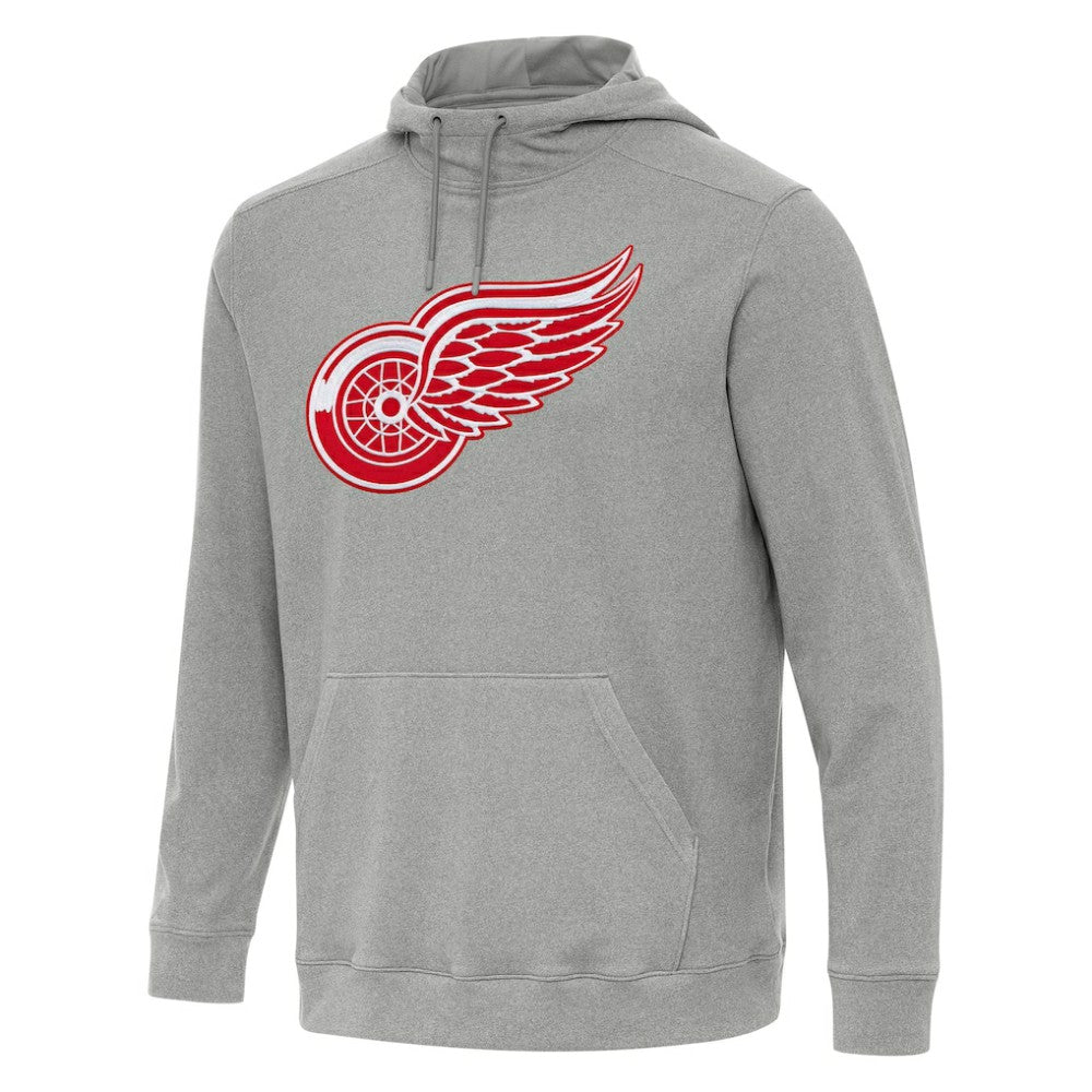Detroit Red Wings Antigua Cloud Pullover Hoodie - Heather Gray - NHL