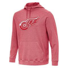 Detroit Red Wings Antigua Cloud Pullover Hoodie - Heather Red - NHL