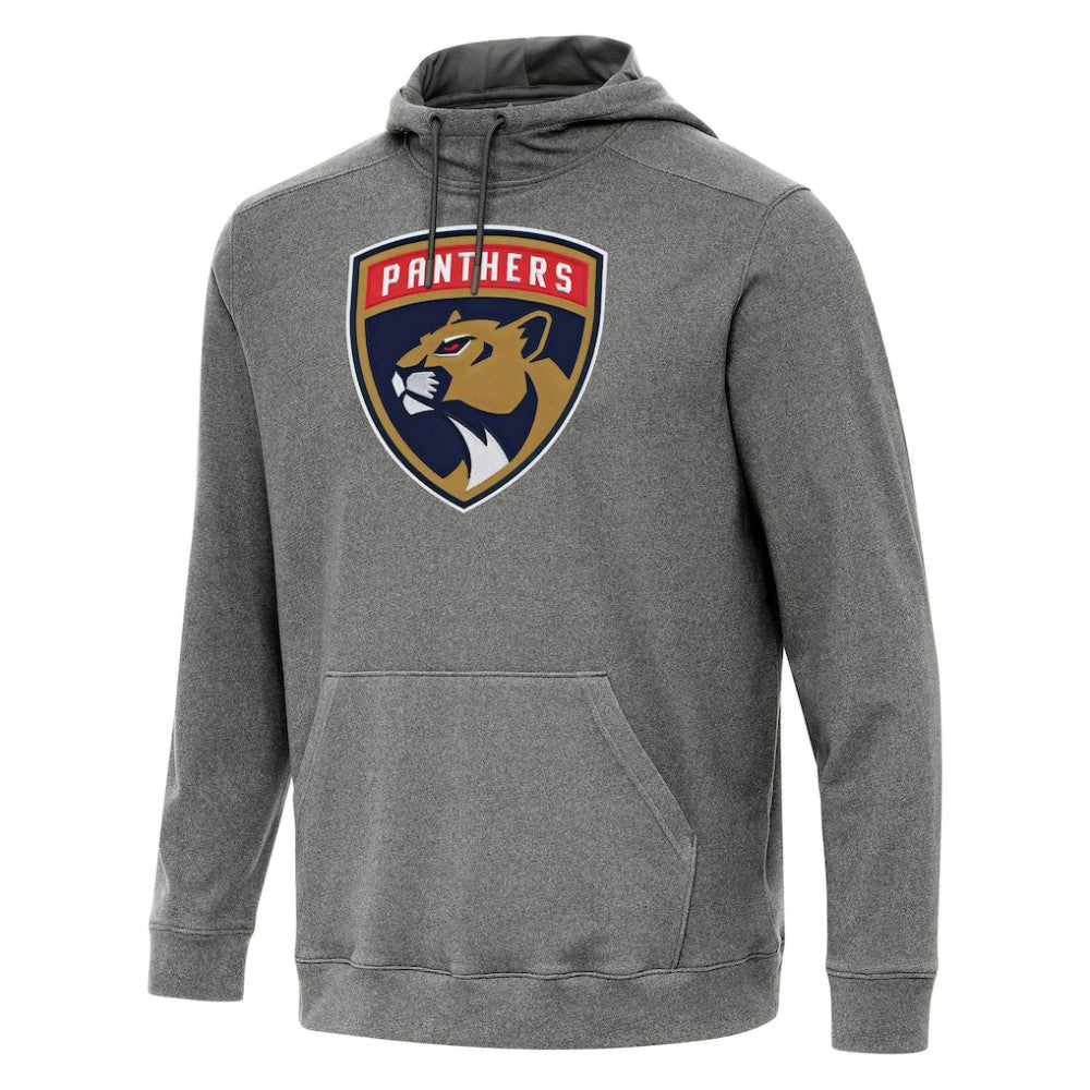 Florida Panthers Antigua Cloud Pullover Hoodie - Heather Black - NHL