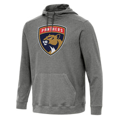 Florida Panthers Antigua Cloud Pullover Hoodie - Heather Black - NHL