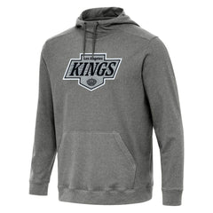 Los Angeles Kings Antigua Cloud Pullover Hoodie - Heather Black - NHL