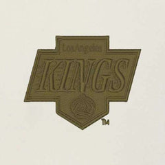 Los Angeles Kings Antigua Intrepid Sand Raglan Long Sleeve Hoodie T-Shirt - Cream/Olive - NHL