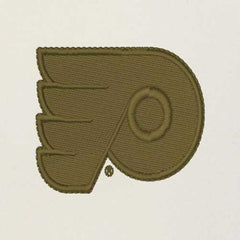 Philadelphia Flyers Antigua Intrepid Sand Raglan Long Sleeve Hoodie T-Shirt - Cream/Olive - NHL