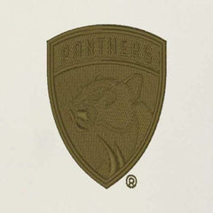 Florida Panthers Antigua Intrepid Sand Raglan Long Sleeve Hoodie T-Shirt - Cream/Olive - NHL