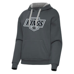 Los Angeles Kings Antigua Women's Victory Pullover Hoodie - Charcoal - NHL