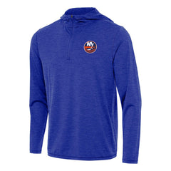 New York Islanders Antigua Tidy Quarter-Zip Hoodie - Heather Royal - NHL