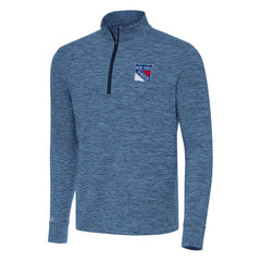 New York Rangers Antigua Cause Quarter-Zip Top - Heather Navy - NHL