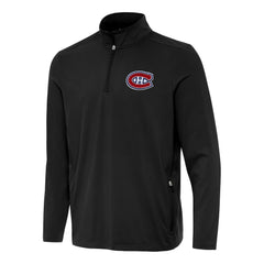 Montreal Canadiens Antigua Perilous Quarter-Zip Sweatshirt - Black - NHL
