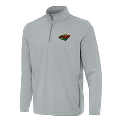 Minnesota Wild Antigua Perilous Quarter-Zip Sweatshirt - Gray - NHL