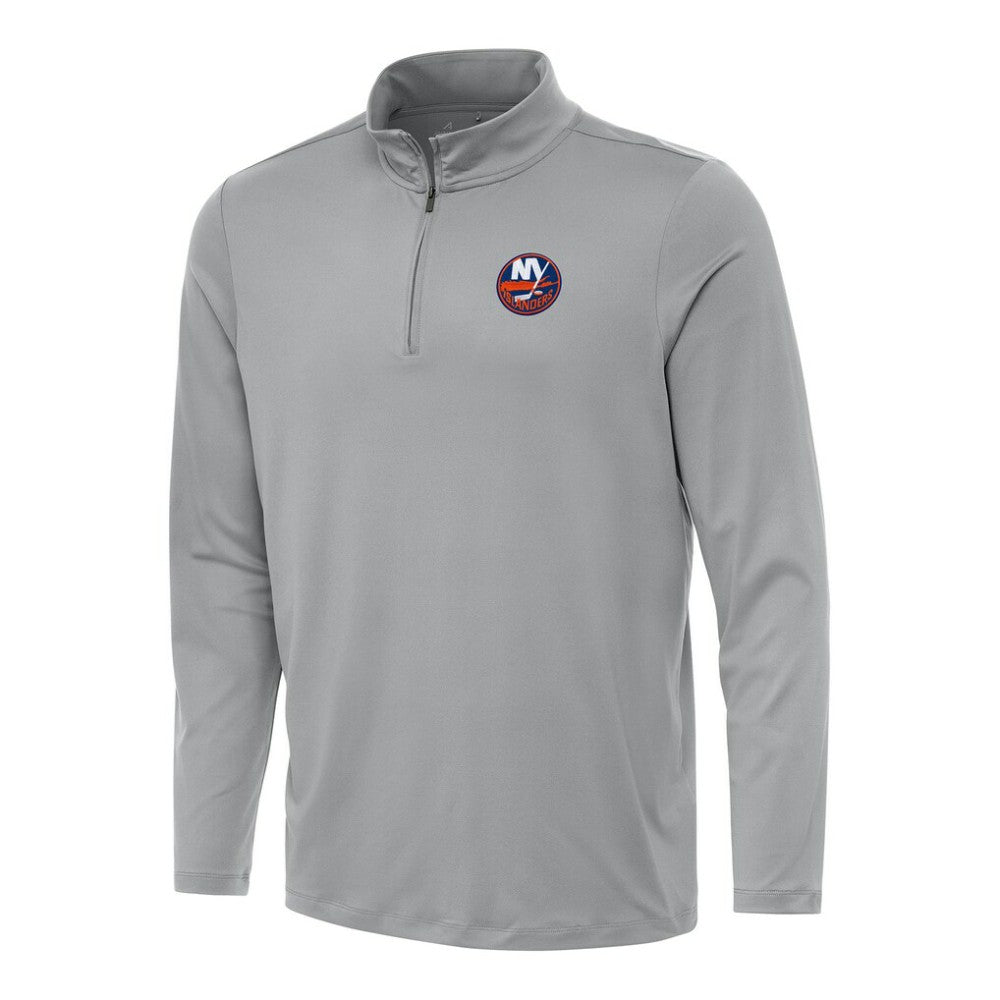 New York Islanders Antigua Reprocess Quarter-Zip Top - Gray - NHL
