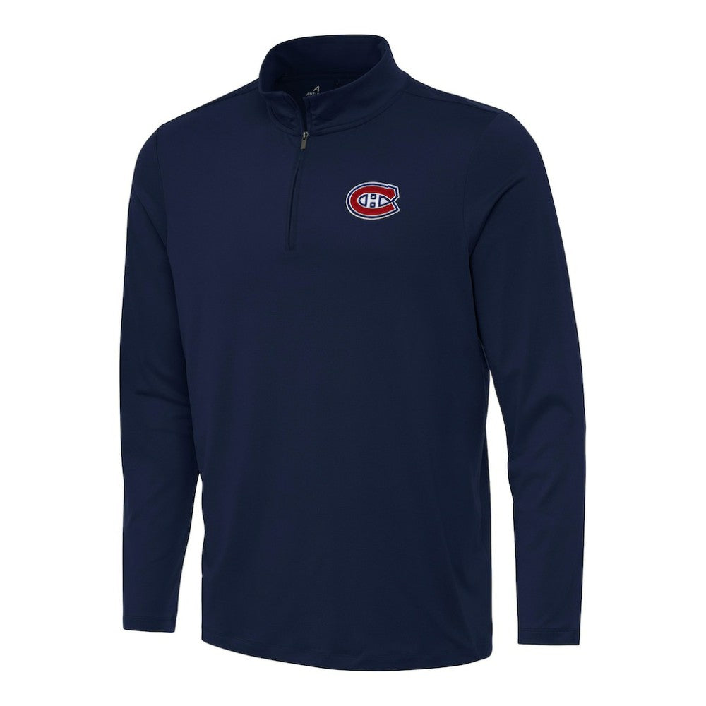 Montreal Canadiens Antigua Reprocess Quarter-Zip Top - Navy - NHL