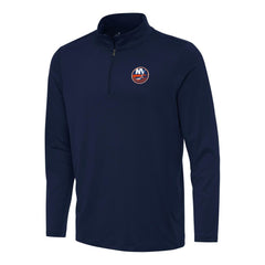 New York Islanders Antigua Reprocess Quarter-Zip Top - Navy - NHL